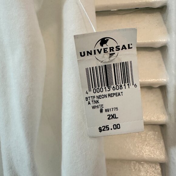 Universal Studios Back to the Future '80s Neon Tank Top 2x Unisex - Picture 3 of 5